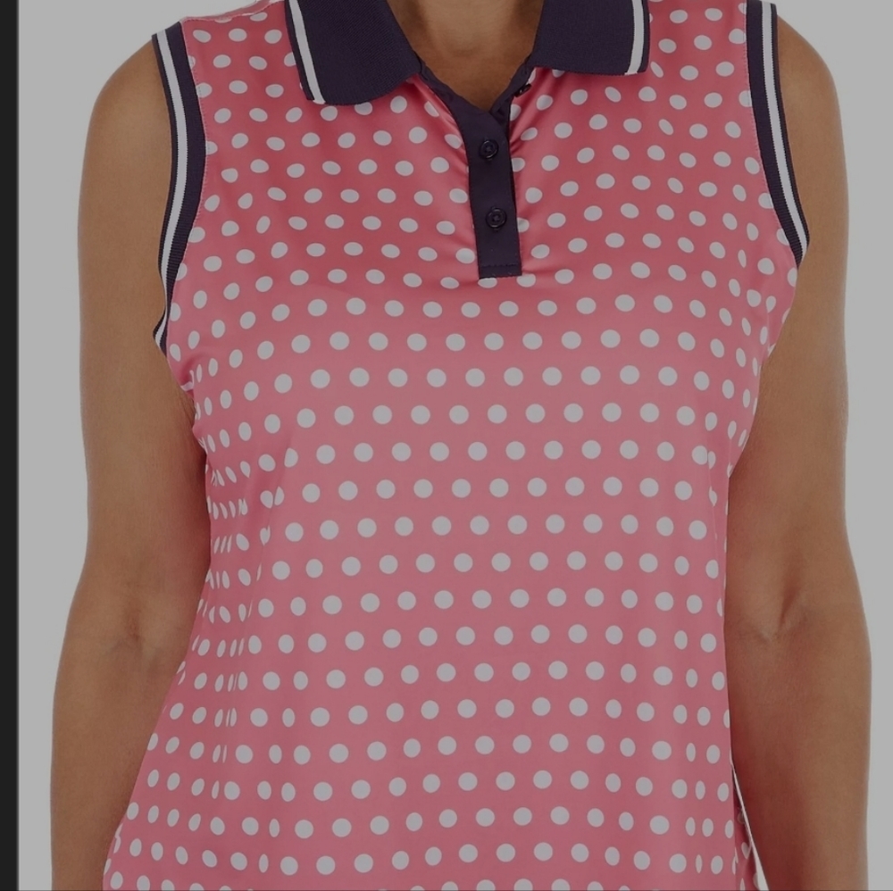 Lillie Green Sleeveless Polo Shirt
